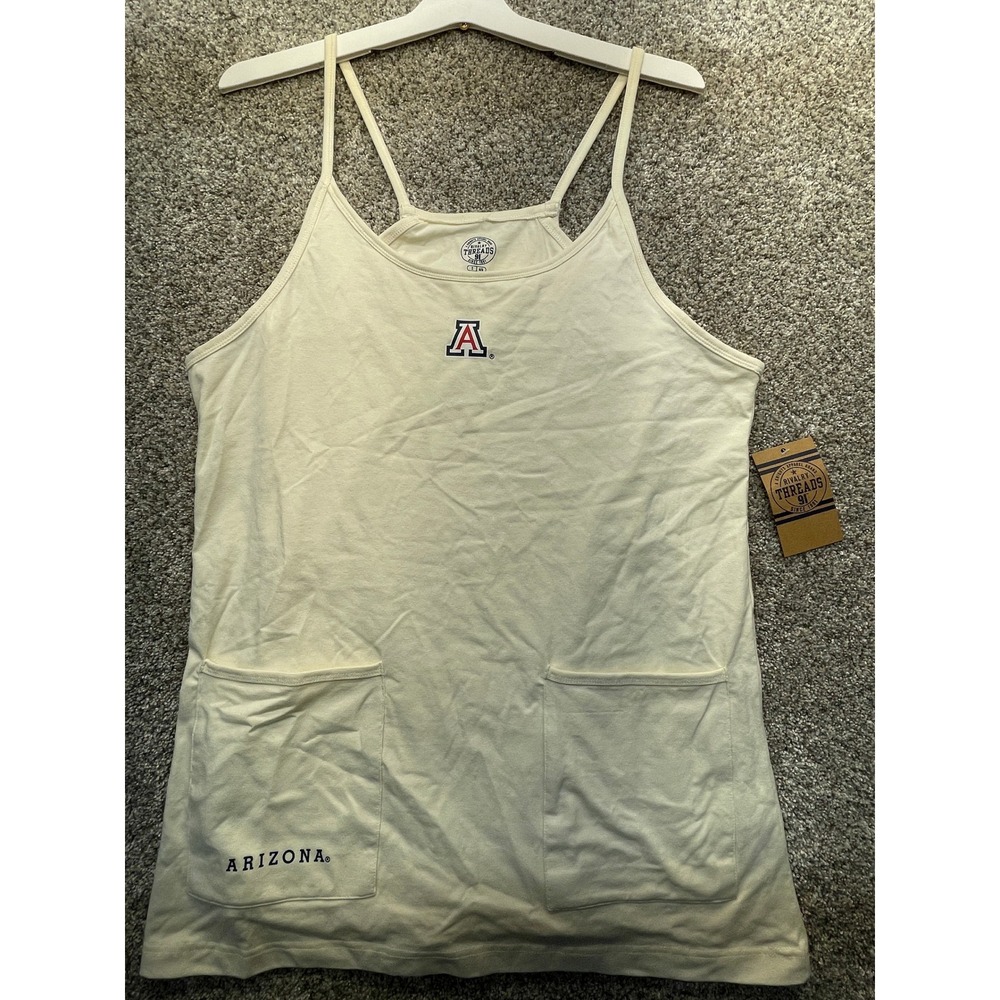 Rivalry Threads Romper Womens S Off White NEW Arizona Wildcats Pockets